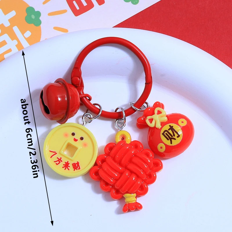 Chinesisches Neujahr, süßer Gott des Reichtums, Glück, Glücks, Schlüsselanhänger, Anhänger, Tasche, hängende Dekoration, Neujahr, Ornament, Auto-Schlüsselanhänger, Geschenk