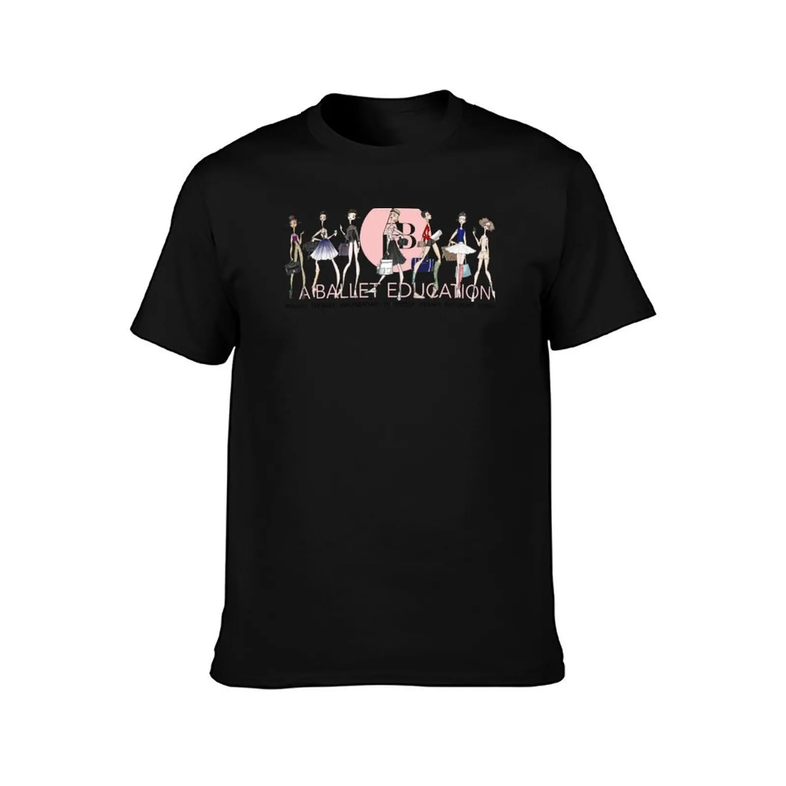Ballet Style T-Shirt, Summer Casual Cotton Tee, Oversized Streetwear Tops, Vintage Graphic Print, Loose Fit Short Sleeve