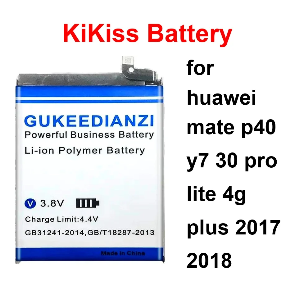 

Аккумулятор для мобильного телефона 4800-5600 мАч для Huawei Mate P40 Y7 30 Pro Lite 4G Plus 2017 2018 HB596074EEW HB486586ECW HB525777EEW