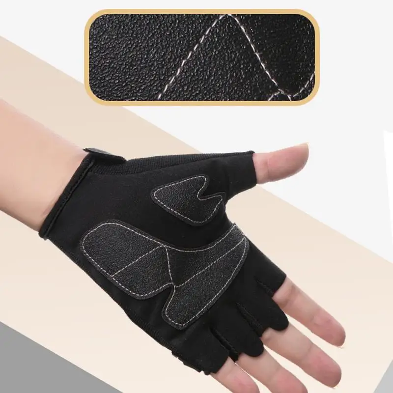 Outdoor Sports Protective Half Finger Gloves For Men Women Universal Open Finger Resistant Motorcycle Bike Gloves