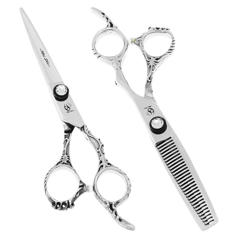 

6.0 Inch Hairdresser's Hair Cutting Scissors Japan Original Steel Salon Thinning Scissors Barber Shears Haircut Clippers A0073A