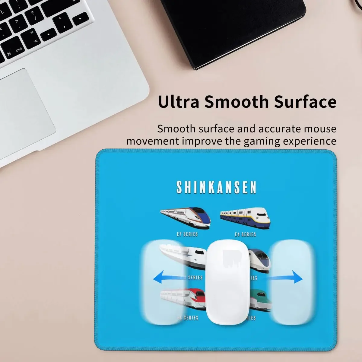 Japanese Shinkansen Bullet Trains Mouse Pad Computer Keyboard Mouse Mat Gaming PC Laptop Desk Mat Office Accessories Table Mats