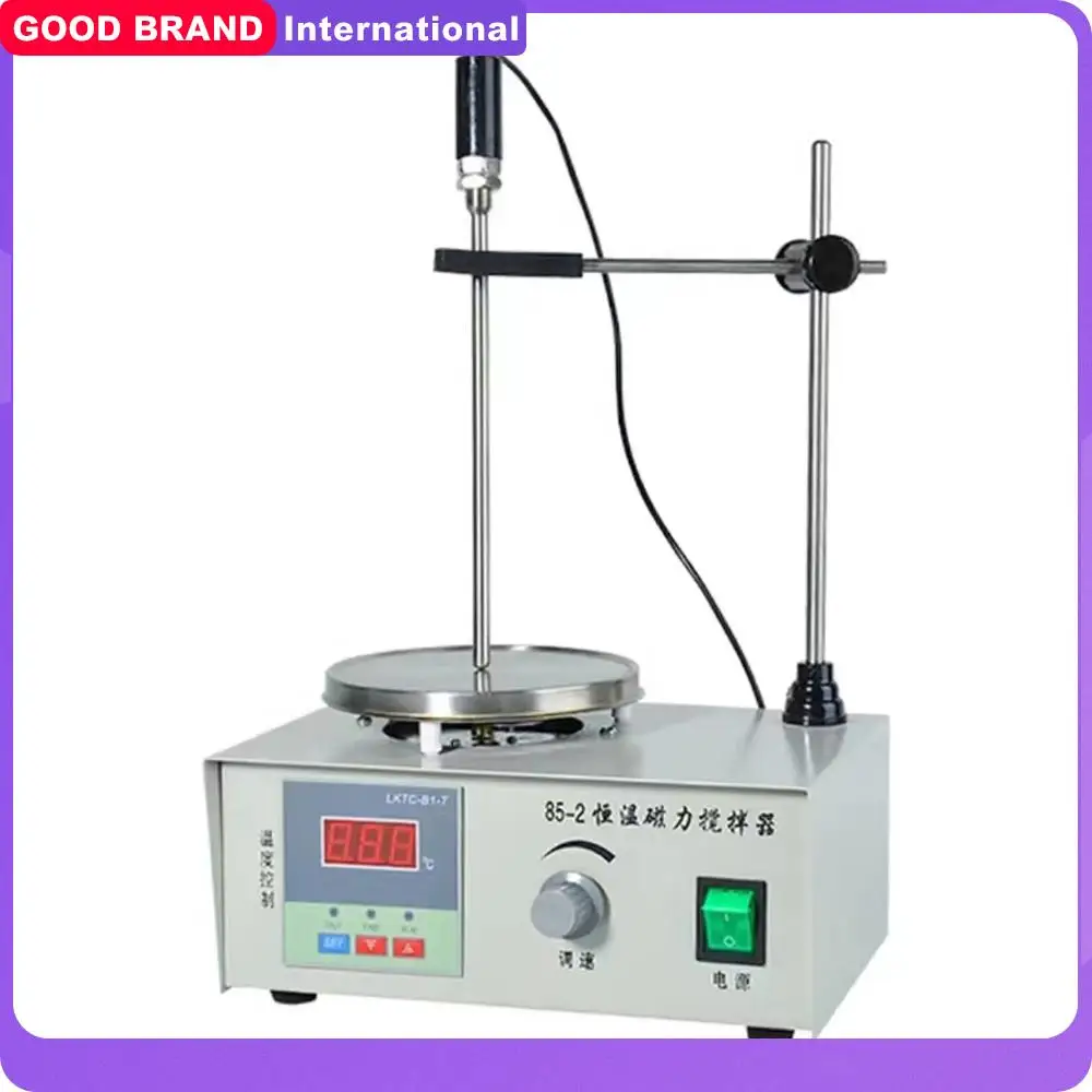 

Heating Magnetic Stirrer Hot Plate W/ Stir Bar 0-2000R/Min Vortex Mixer Distillation Kit Chemistry Laboratory Equipment