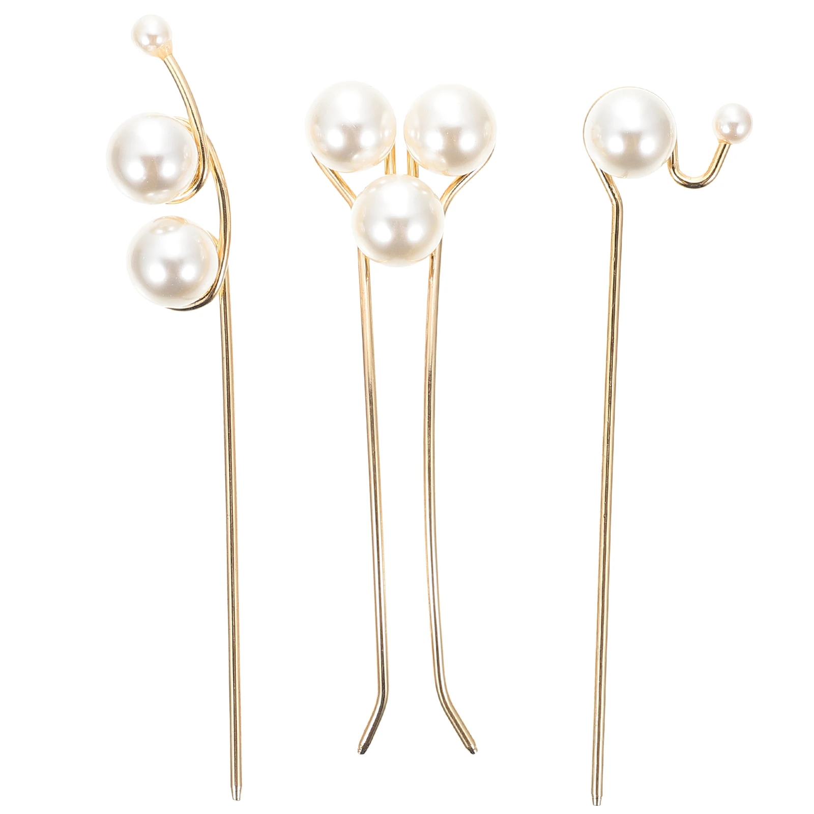

Pearl Hairpin Bun Holder Long Stick Hair Accessories for Bridal Party Prom Night Out Women Hair Sticks Buns Chopsticks