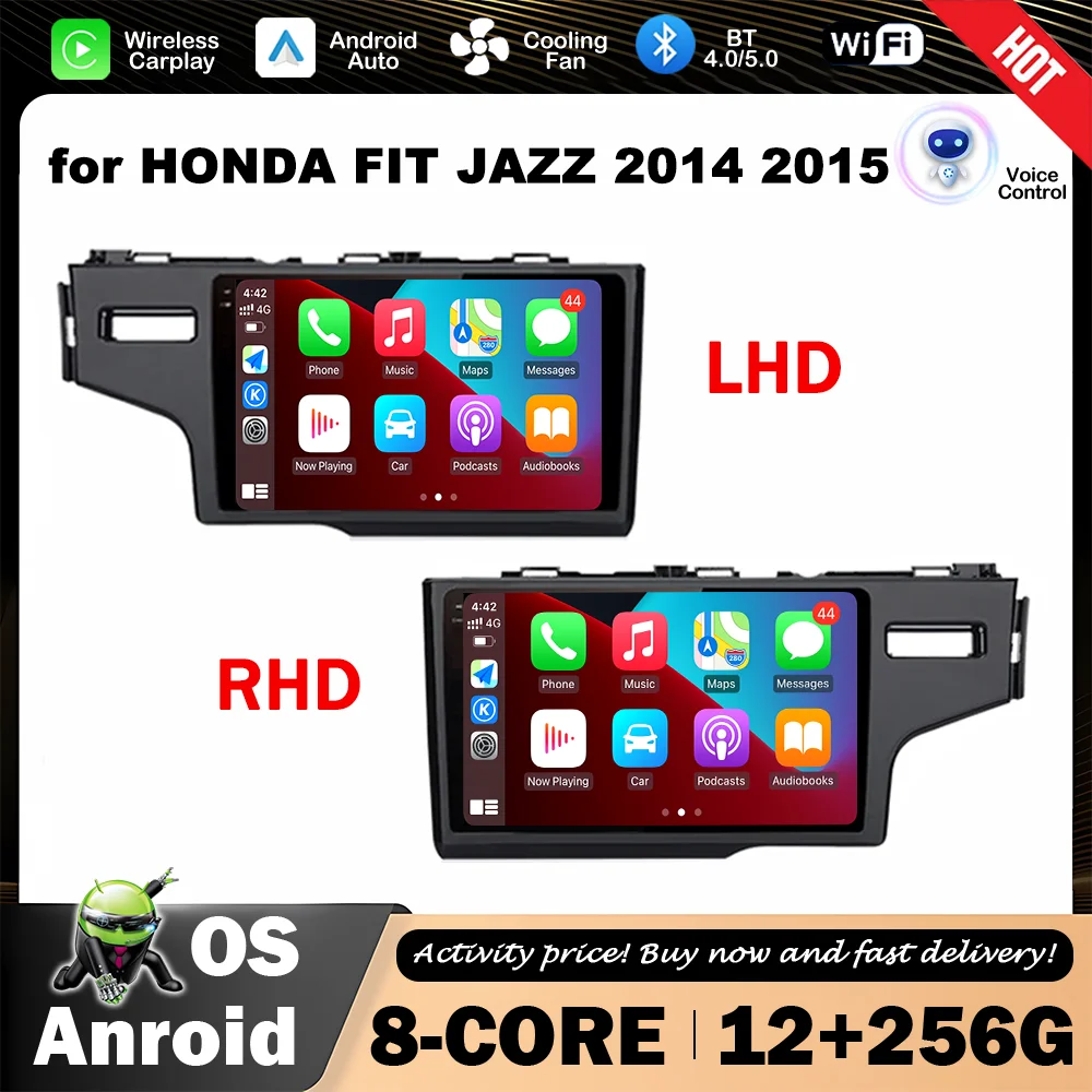 

9 '' Touch Screen Intelligent System for HONDA FIT JAZZ 2014 2015 Car Multimedia Player Android Auto Wireless Carplay GPS Navi