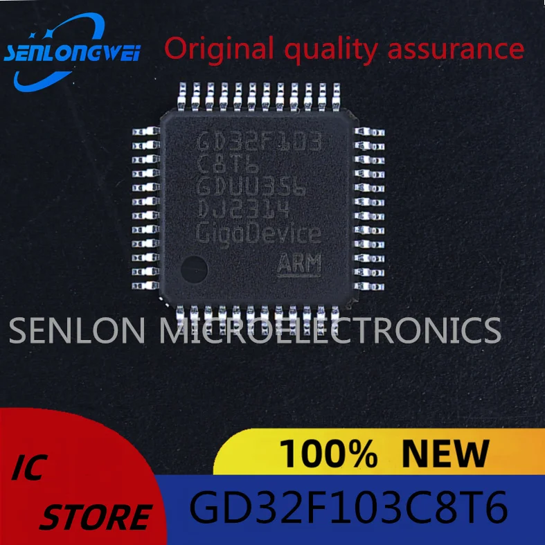 Nuovo chip microcontrollore patch GD32F103C8T6 LQFP-48 32Bit originale