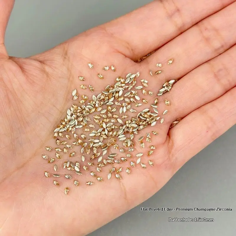 Marquise Zircon Nail Rhinestones 50/100Pcs Premium Glossy Decor for Custom DIY Nail Art Design Creation