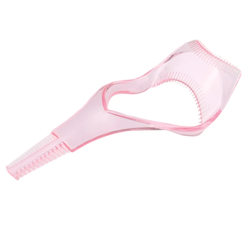 1 Pc 3 In1 Random Color Makeup Mascara Shield Guard Mascara Applicator Comb Eyelash Curling Eye Makeup Stencils For Tidy Makeup