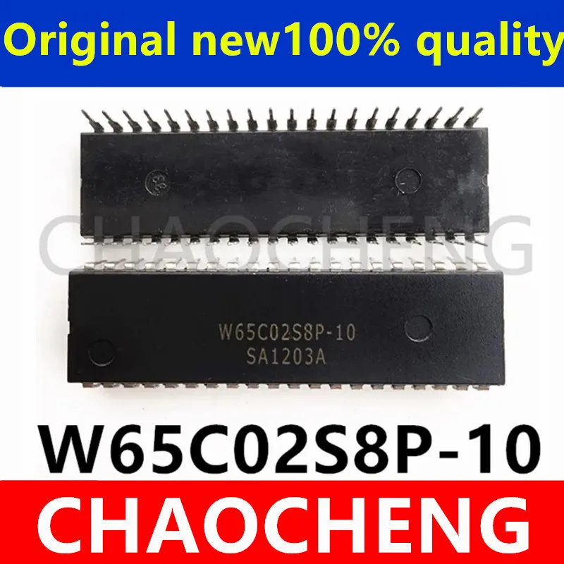 (1pcs)100% New original  W65C02S8P-10 W65C02S8P DIP-40 Chipset