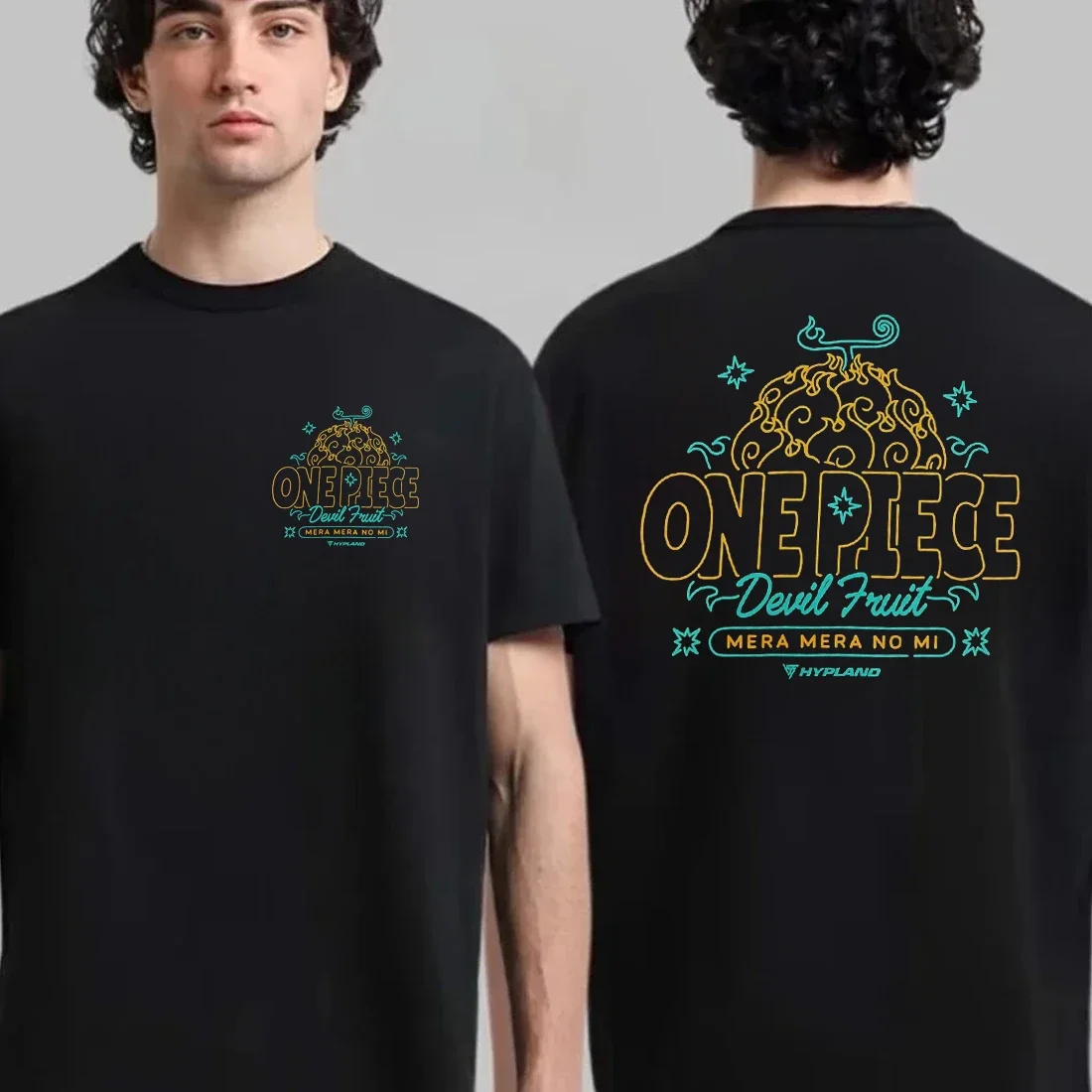 Devil Fruit One Piece Monkey Luffy T-Shirt für Herren, Damen und Kinder, Anime-T-Shirt aus Baumwolle, Kurzarm-Shirt, Sommerkleidung, Oversize-Oberteil – Detail 4