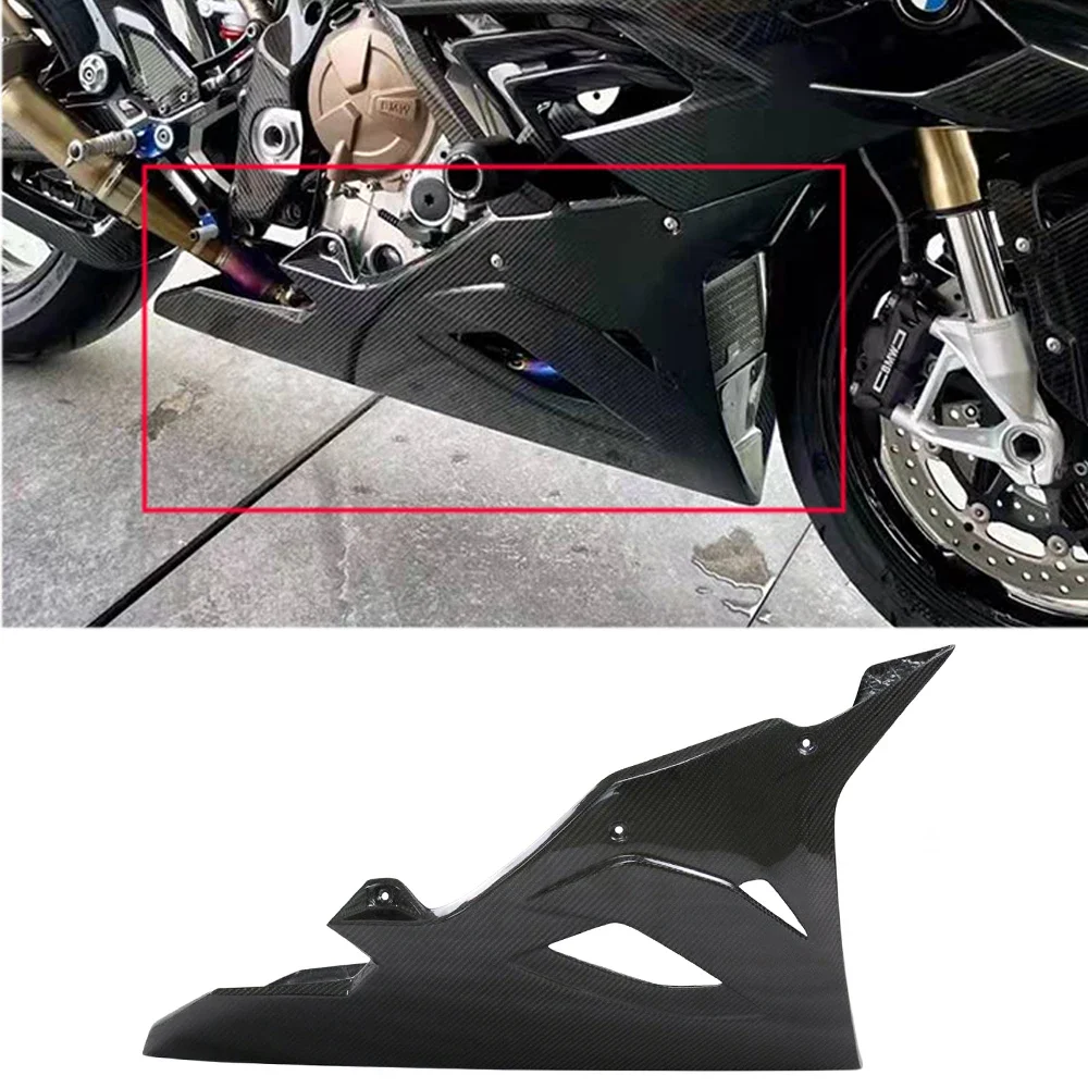 

For BMW S1000RR 2020 2021 2022 M1000RR 2021 2022 Modified 3K Carbon Fiber Bell Belly Pan Fairing Motorcycle Accessories