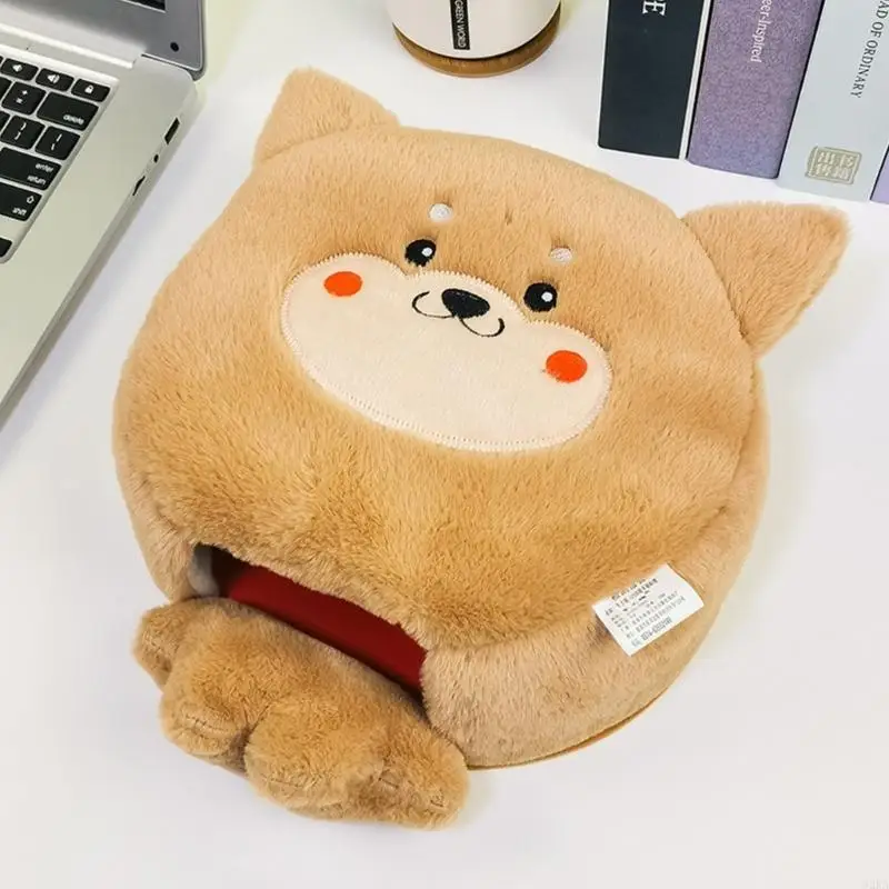 62KA Wyjmowana podgrzewana podkładka myszy Pluszowa podkładka myszy z dnem antypoślizgowym