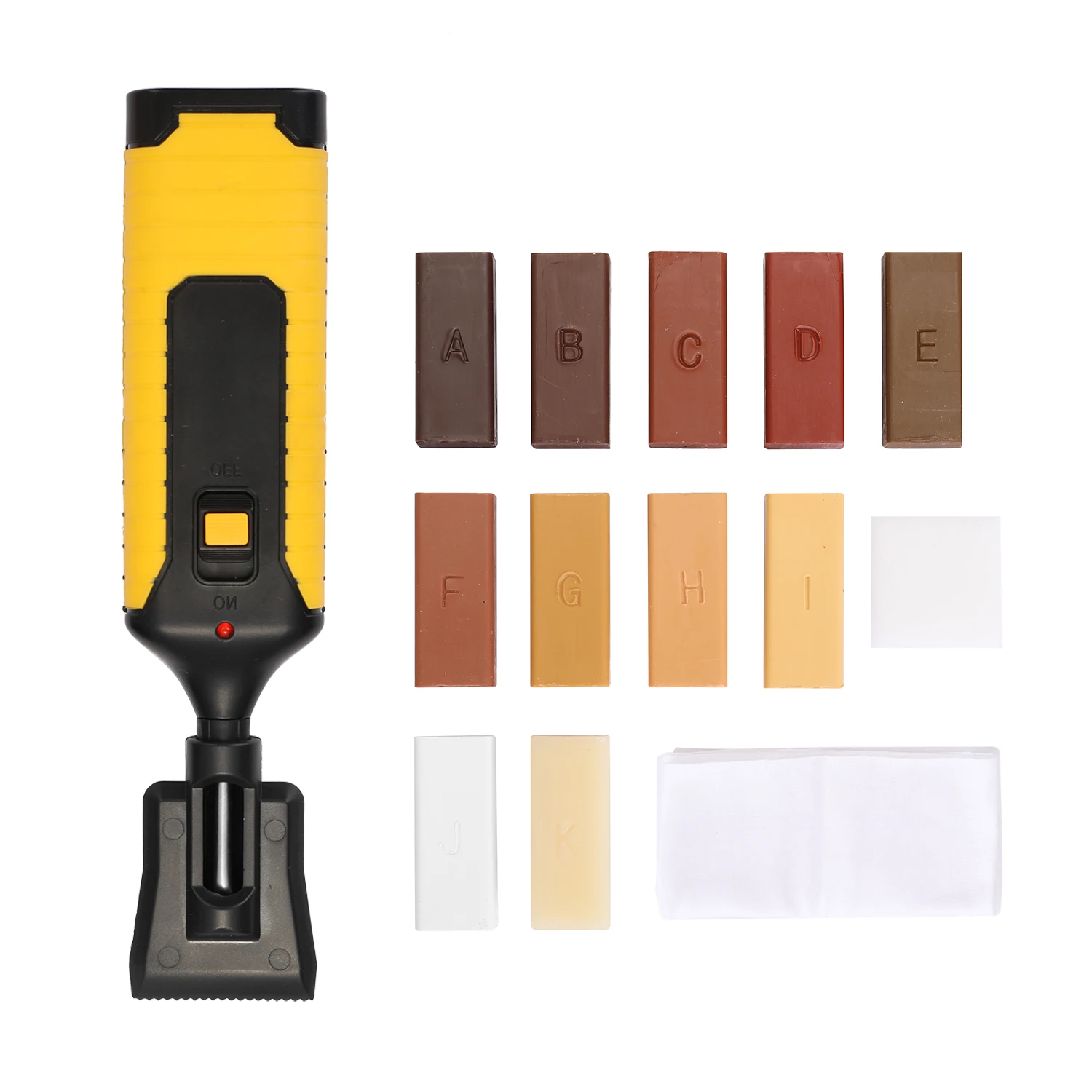 Kit de reparo de piso de azulejo laminado, kit de reparo de laminado, sistema de cera, bancada, revestimento resistente, chips, arranhões, reparo de piso