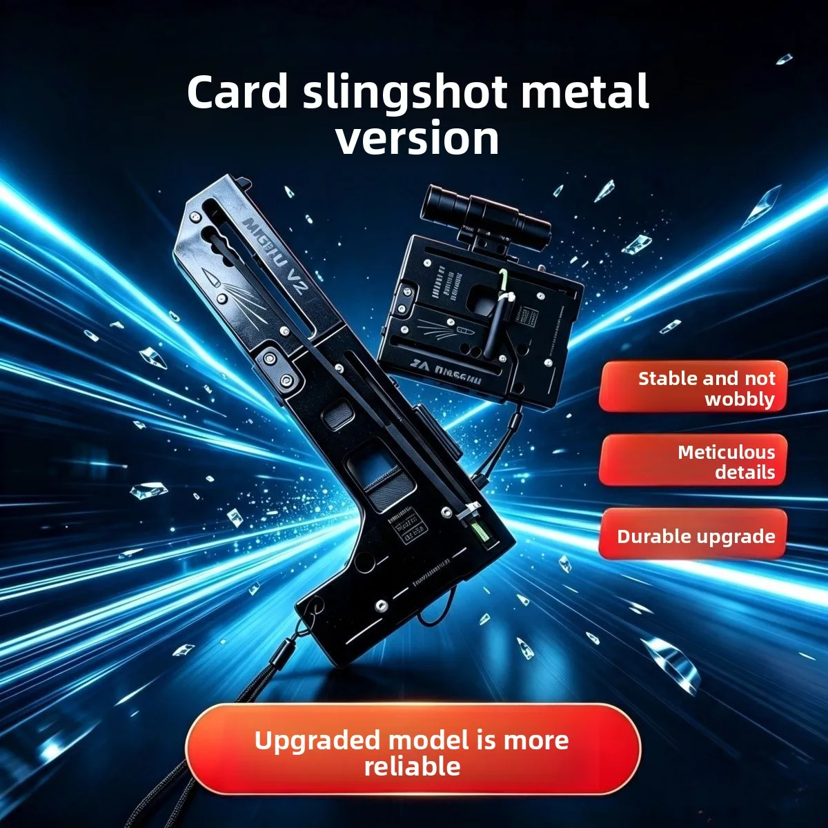 Magic Pivot V2 Foldable Card Slingshot Metal Reinforced Transformable Outdoor Toy EDC Hunting Tactical Bow Lightweight Portable