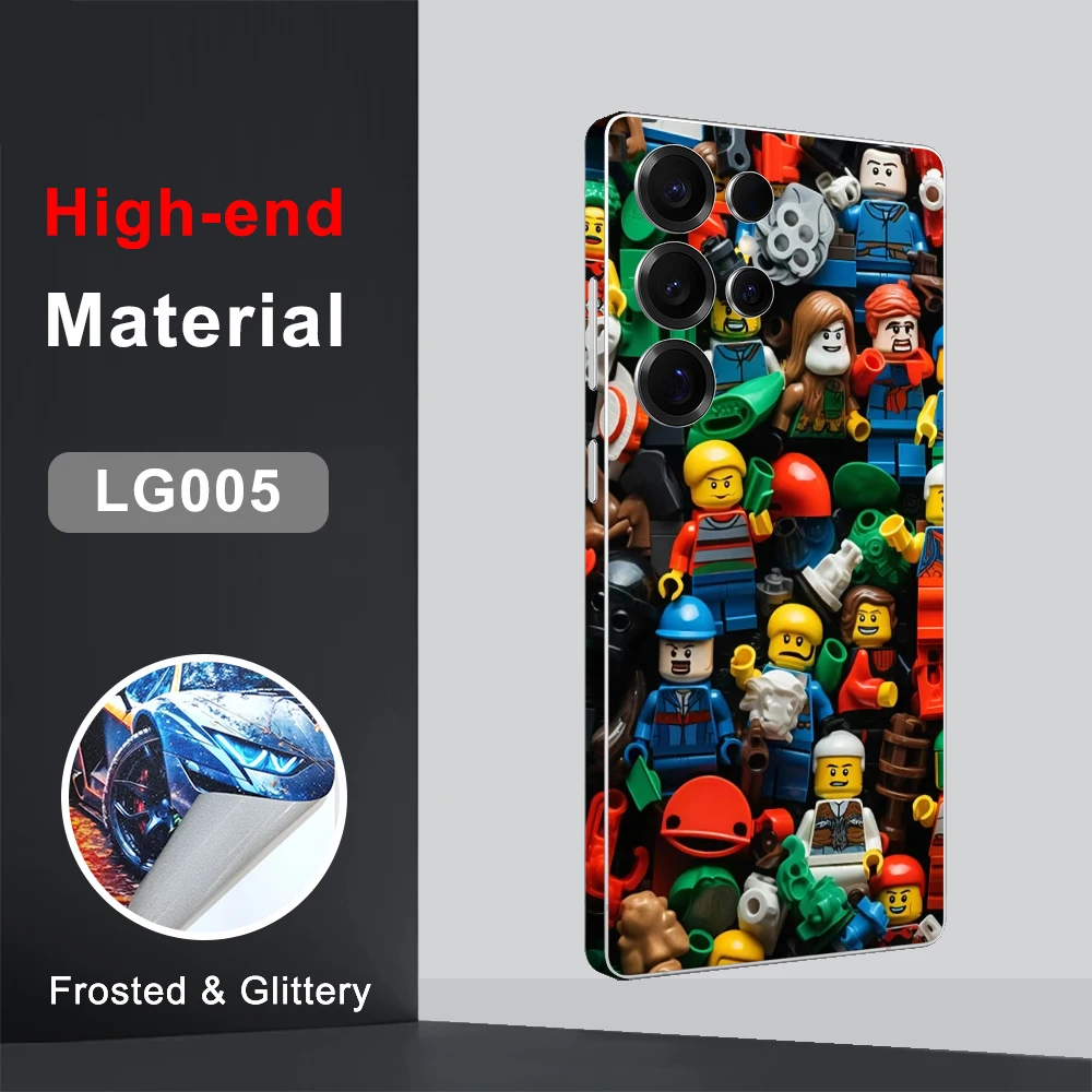 CASEKiTTY الجلد التفاف ل غالاكسي S25 S24 الترا ملصق سامسونج S23 الخلفي فيلم S22 زائد واقية ملصق مائي الغطاء الخلفي حامي الشاشة #2