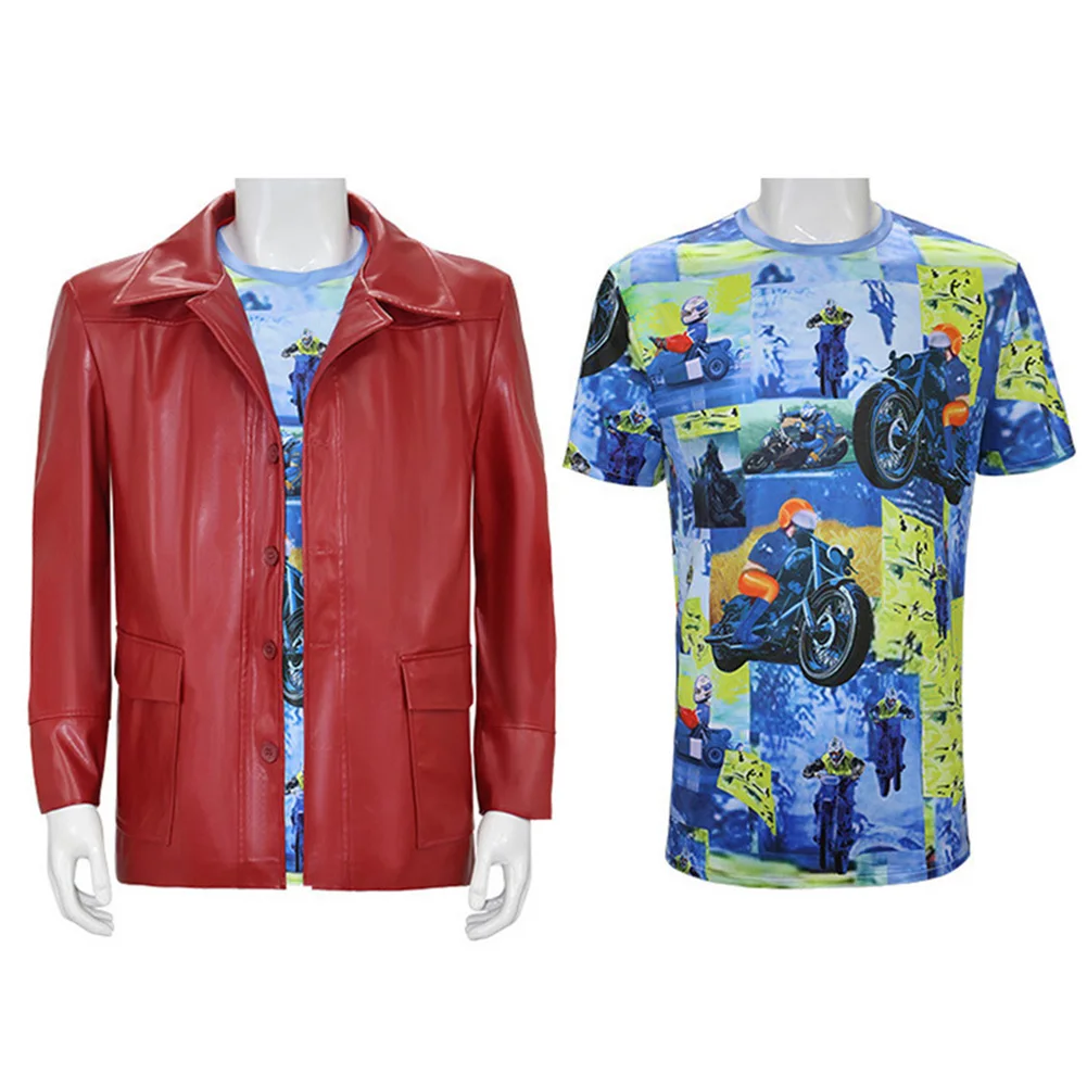 فانتازيا القتال نادي الندب تأثيري سترة قميص البشكير 1999 فيلم Disfraz زي الرجال هالوين كرنفال ملابس للحفلات