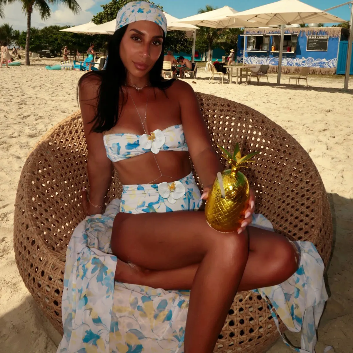 Women Swimsuit 2026 New Female Swimsuit Sexy Bandeau Bikini High Waisted Bathing Suit Push Up Beachwear
