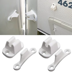 2x Caravan RV Motorhome Camper Main Door Gate Push Catch Retainer Clip Holder Stay Spacer Caravan Boat Accessories White Nylon