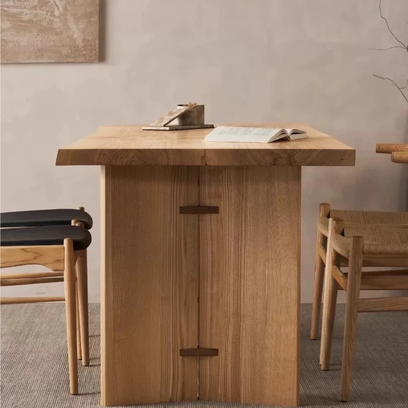 الإقامة المنزلية الرماد الخشب طاولات الطعام تصميم الحد الأدنى الفاخرة طاولات الطعام الحديثة المطبخ فيلا أثاث المنزل ميسا Comedor Ls40cz #4