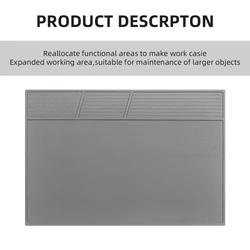 Siliconen Isolatie Hittebestendig Reparatie Pad 505X340mm 410X300mm Voor Lasstation Ijzeren Tip Onderhoud platform