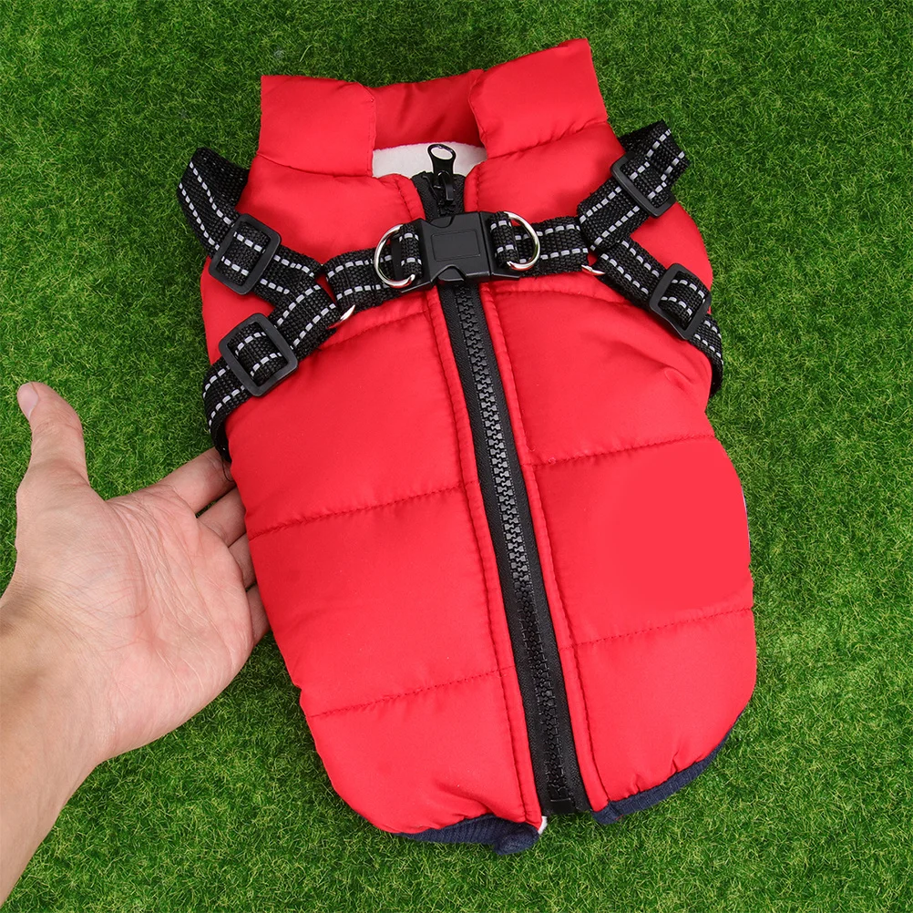 

Pet Cotton Vest Warm Dog Winter Clothes Stylish Adorable Design Easy to Put on for Small Dogs Red 2xl Pet Waistcoat