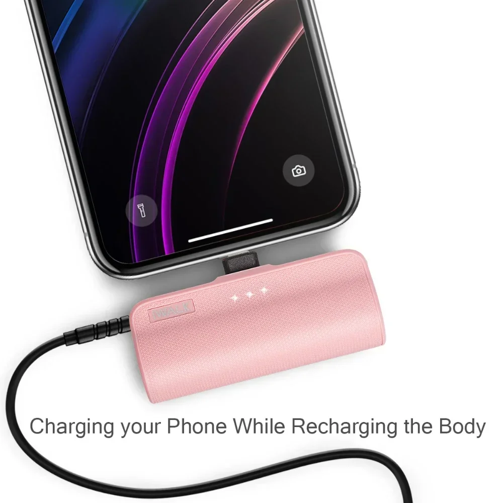 Iwalk Kapsel mobile Power banks Schnell ladung tragbar für iPhone externe Batterie mobile 3350mah Batterien Handy Power bank