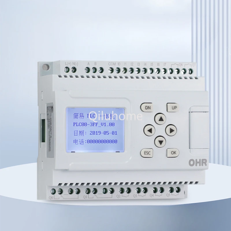 Simple PLC Chinese Integrated Machine Programmable Controller Light with Logic Sequence Time Cycle Timing