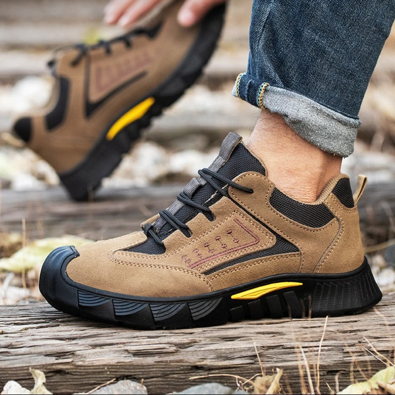 Protective Men Anti Scalding Safety Boots Anti Smash Working Shoes with Steel Toe Anti Puncture Industrial Safety Shoes
