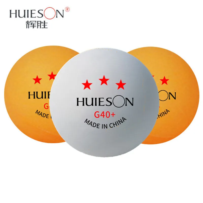 10 PCS/Lot  Huieson New ABS Table Tennis Balls 3 Star 2.8g 40+mm Ping Pong Balls for Training And Competition
