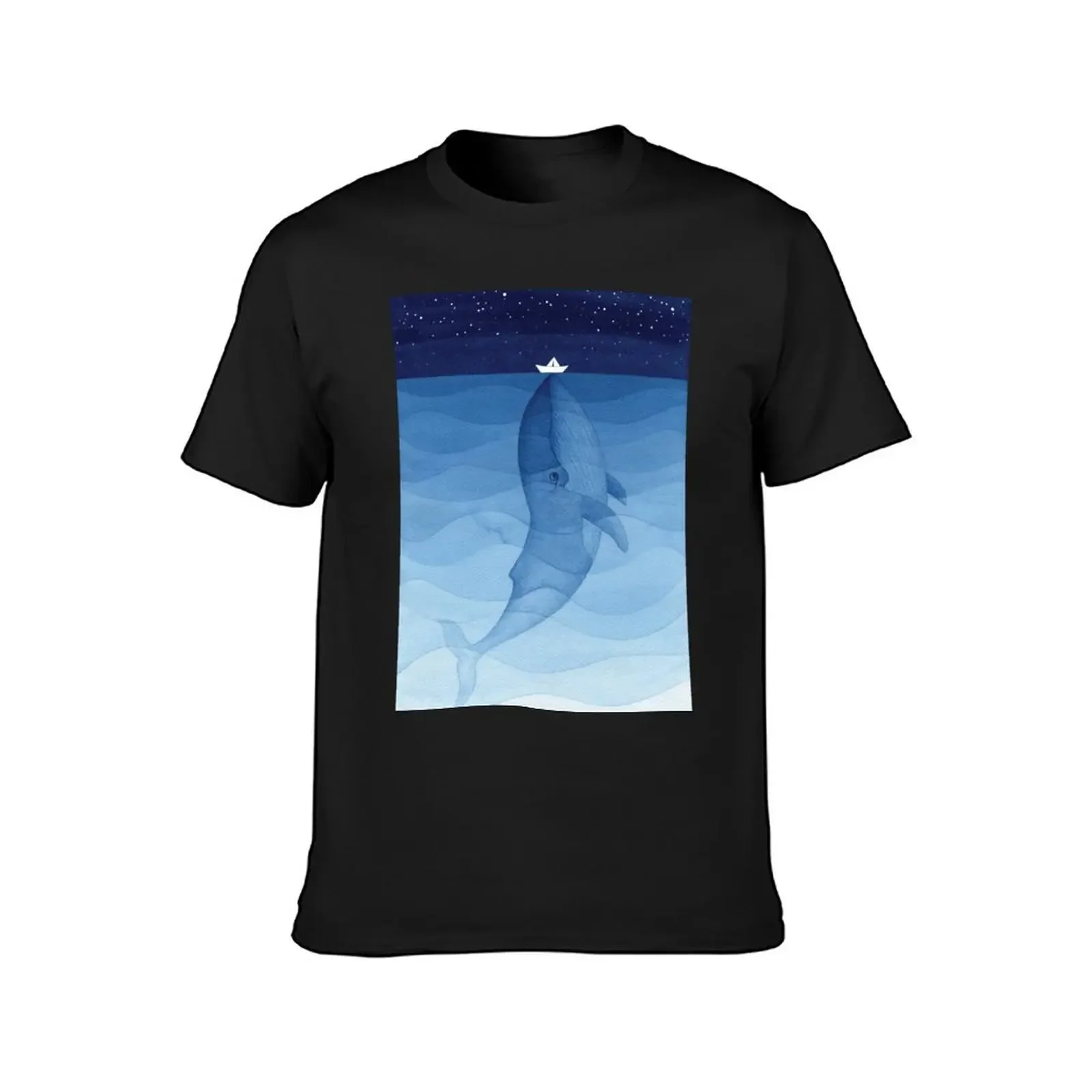 Blue whale, sea animal T-Shirt aesthetic clothes tees basketball graphic tees slim fit t shirts for men