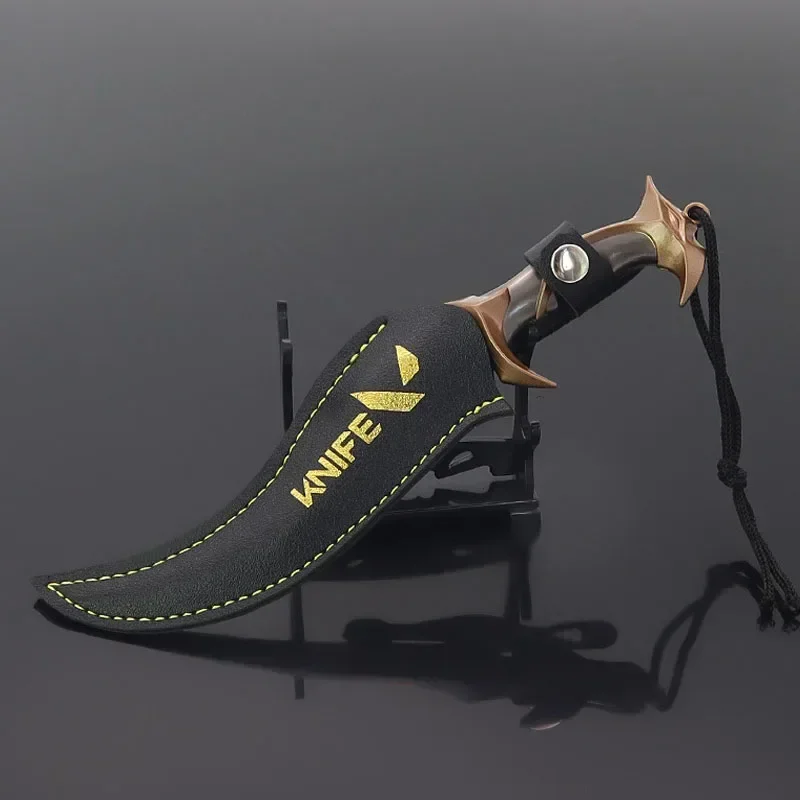 Valorant Game Peripheral Forsaken Ritual Knife Holster 18cm Alloy Military Tactical Knife Uncut Safe Cosplay Katana Model Gifts