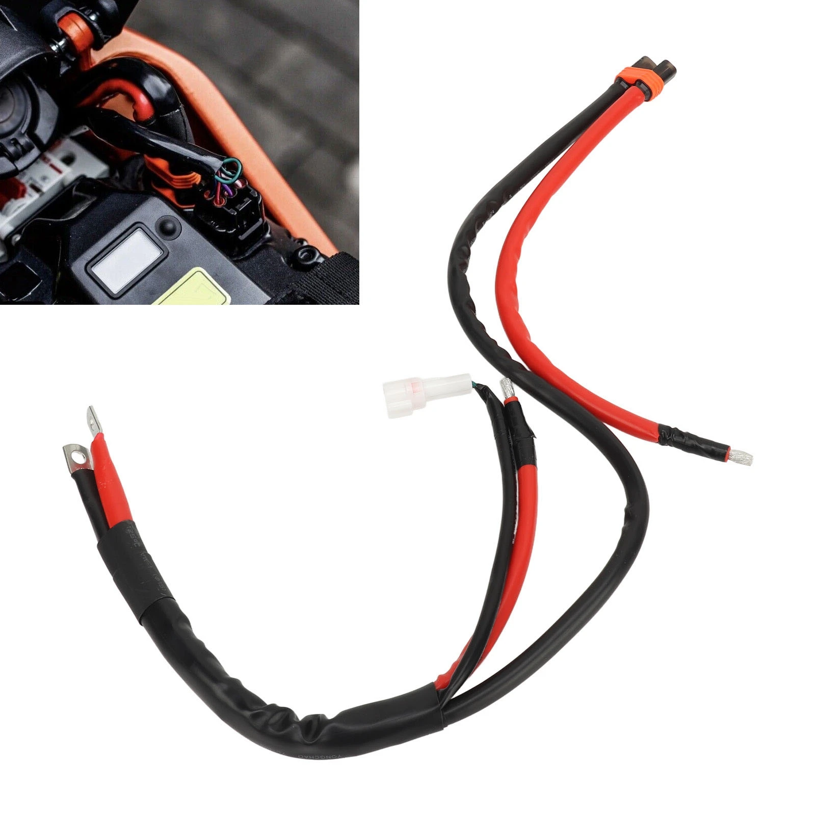 

Main Battery Power Cord Stable Perfomance Easy Install Direct Replace Main Power Connection Line for Motorcycle Light Bee