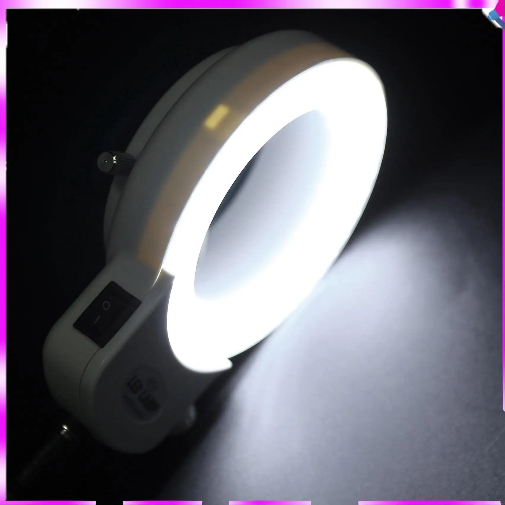 

N96R 2X 144 Leds Ring Light Ring Light For Mini Scope Lamp Light 6000K 0-100% Adjustable White
