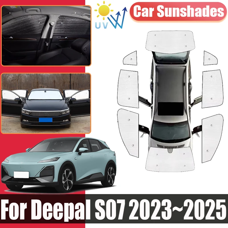

Side Car Window Visor For Deepal S07 S7 2023 2024 2025 Auto Covers Full Coverage Sunshades Anti-UV Privacy Blocks Accessories