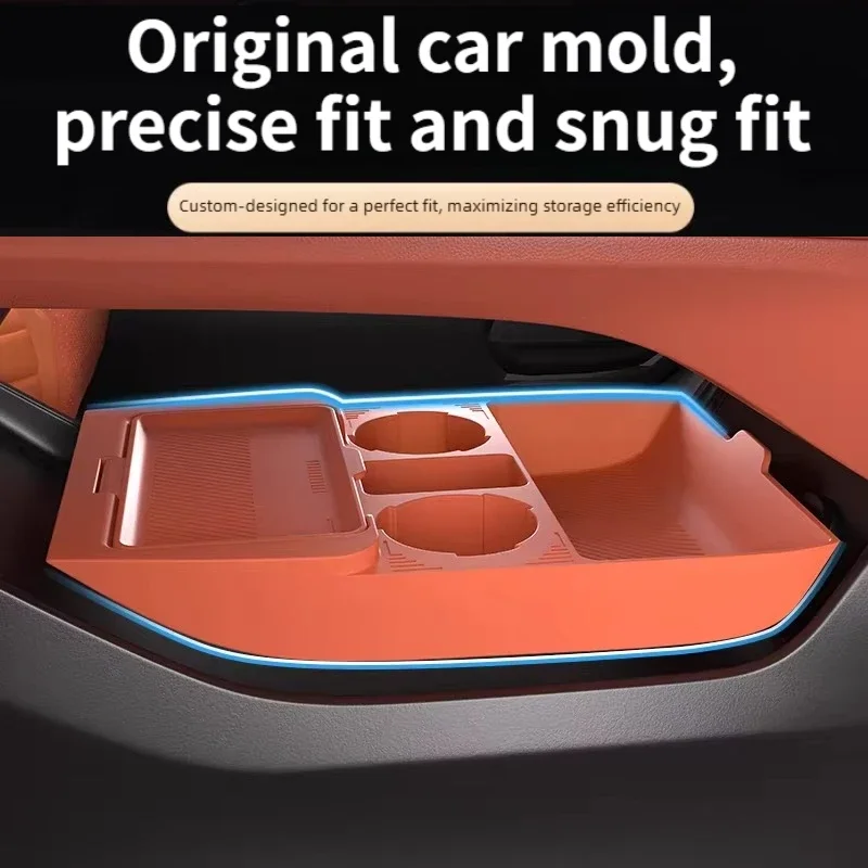 Car Center Console Lower Storage Box Silicone Partitioned Storage Dust-proof Privacy Box Tidying For Changan CS75 Plus 2025 detail image 3