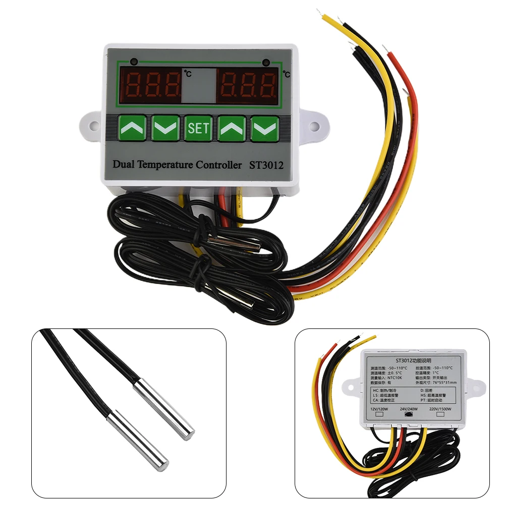 Electronicthermostat Thermostat Intelligent Dual-control Temperature Controller Switch Digital Thermo-Hygrometer
