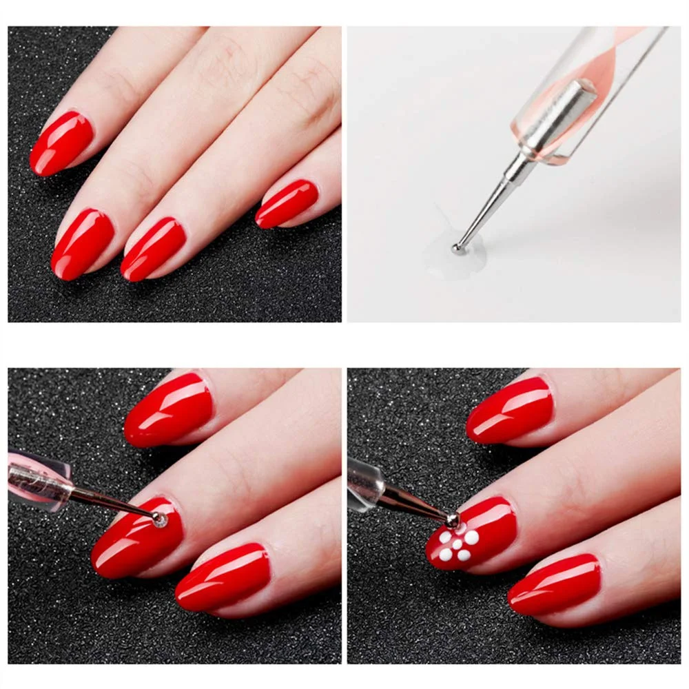 5Pcs Dotting Pen Set Nail Art Tools Multicolor Dotting Tools for Painting Manicure Embossing Pattern with Clay