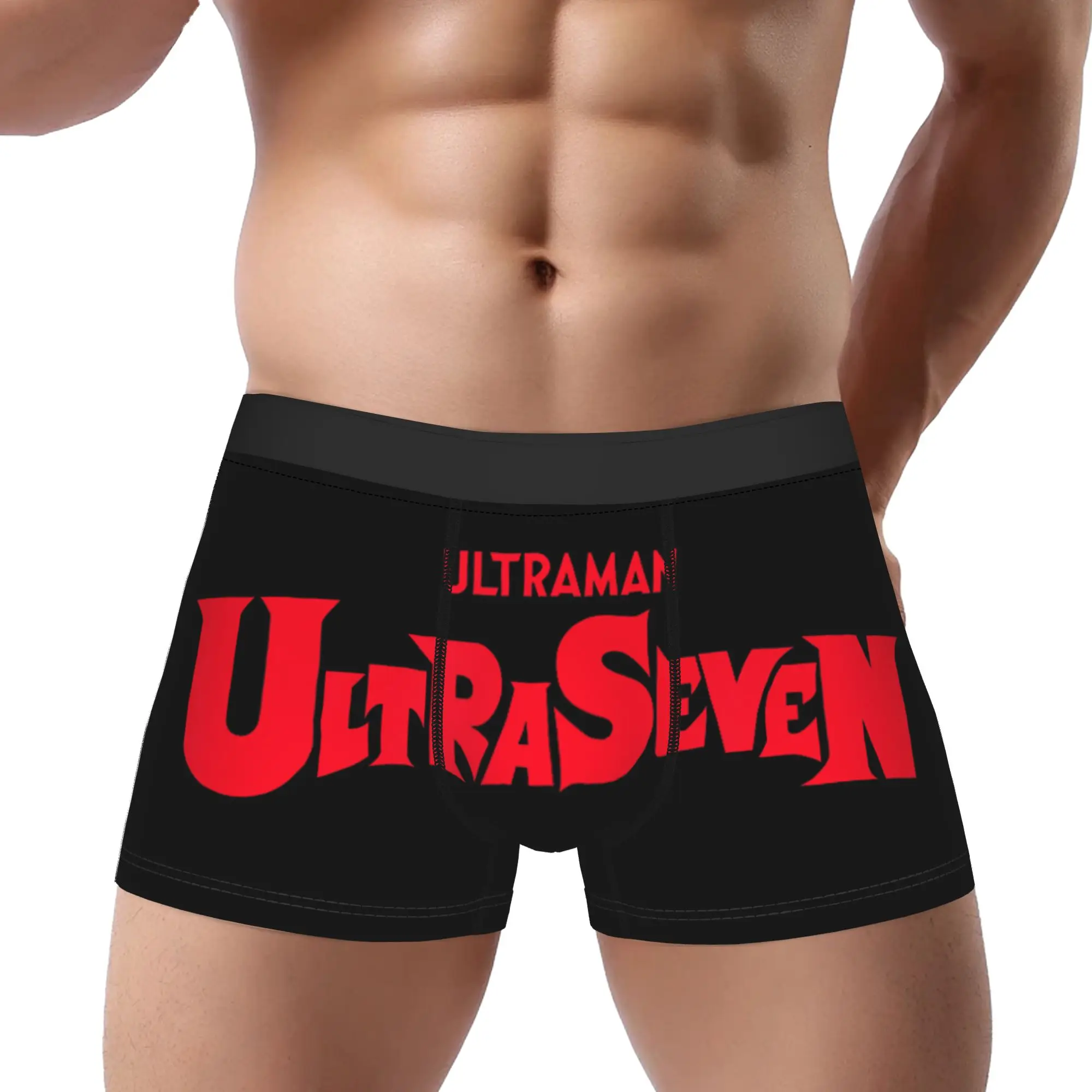 

Трусы-боксеры ULTRASEVEN для мужчин 18+, с логотипом, дышащие, вентилируемые, мужское нижнее белье, шорты-боксеры