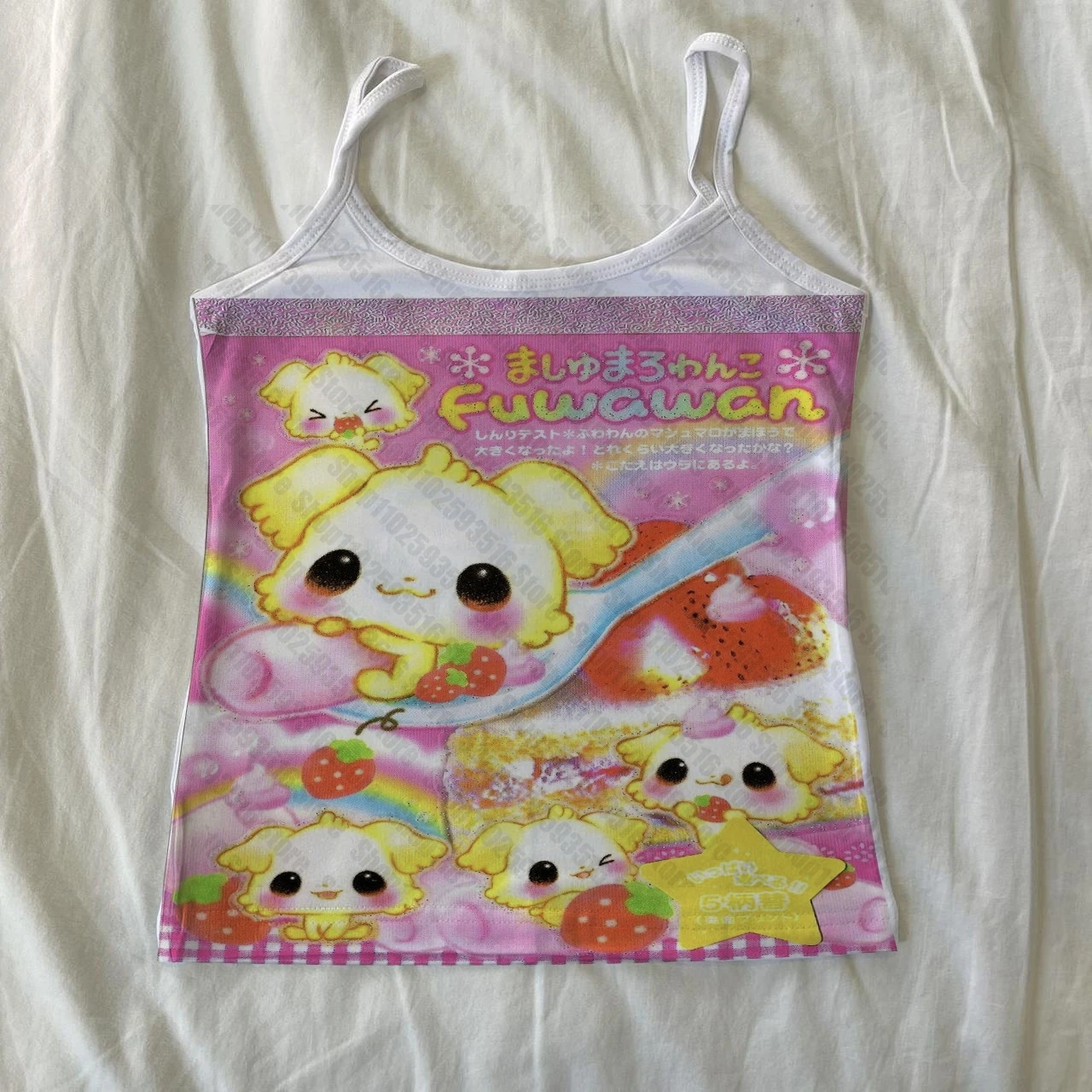 ملابس علوية مثيرة للسيدات ملابس جمالية ملابس الجرونج Y2k قطع علوية لطيفة على طراز فتاة شوجو مع حمالات صيفية هاراجوكو #1