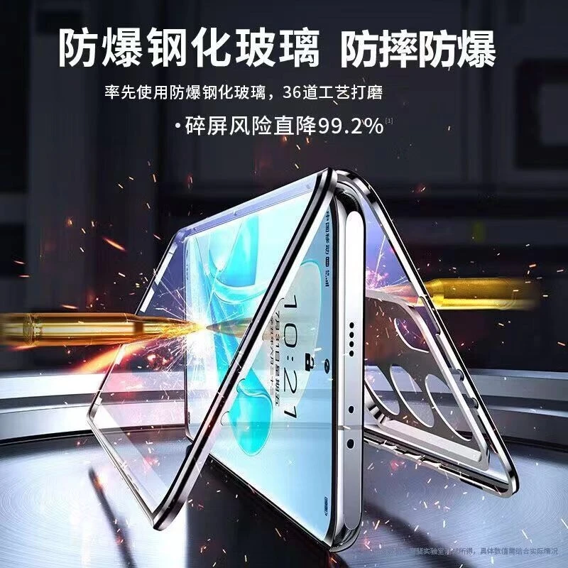 غطاء هاتف شفاف لفيفو IQOO ، جراب كامل ، امتزاز مغناطيسي على الوجهين ، كابا معدني ، زجاج شفاف ، 12 برو ، 11 ، 11S ، 10 ، 5G #2