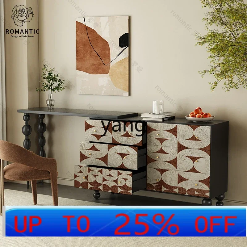 

Левый современный простой комод, шестикомодный шкаф, встроенная спальня у стены, место для хранения из цельного дерева