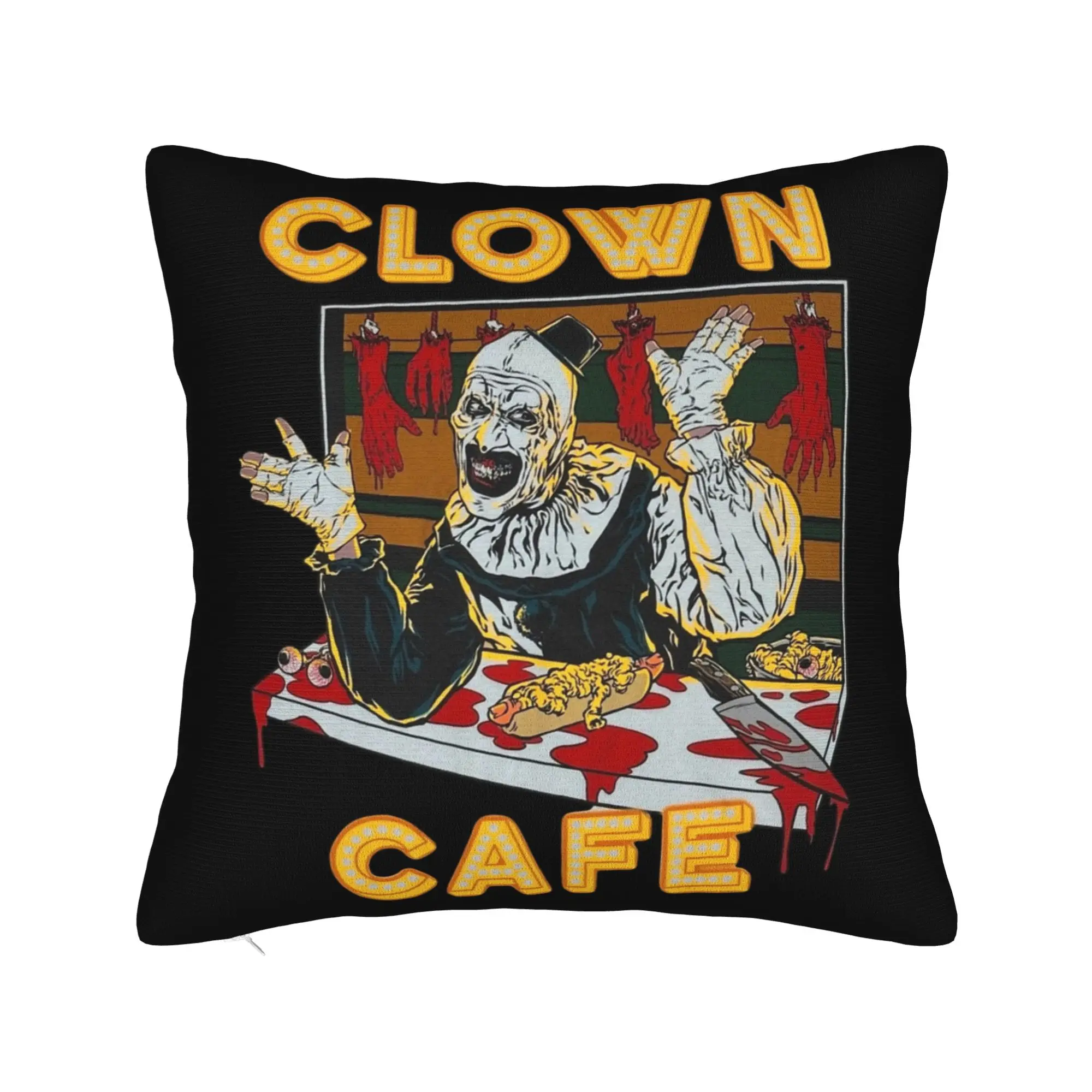 Terrifiers Art The Clown Pillowcase Soft Cushion Cover Decorative Halloween Pillow Case Cover Home Square