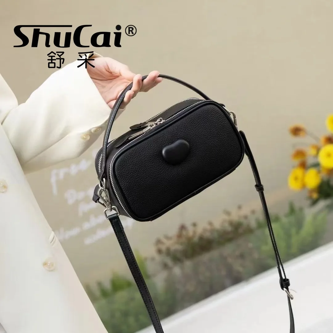 Genuine Leather Bags Women Small Square Bag ins Hundreds of Ladies Single Shoulder Crossbody Camera Bag