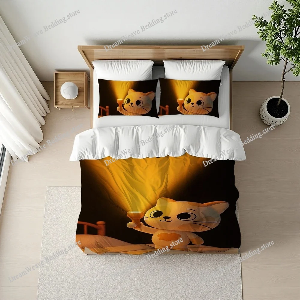 Cute B-BBNEXDO Duvet Cover Set Home Style Bedding Soft Laundry Cotton Bed Student Dormitory Gift