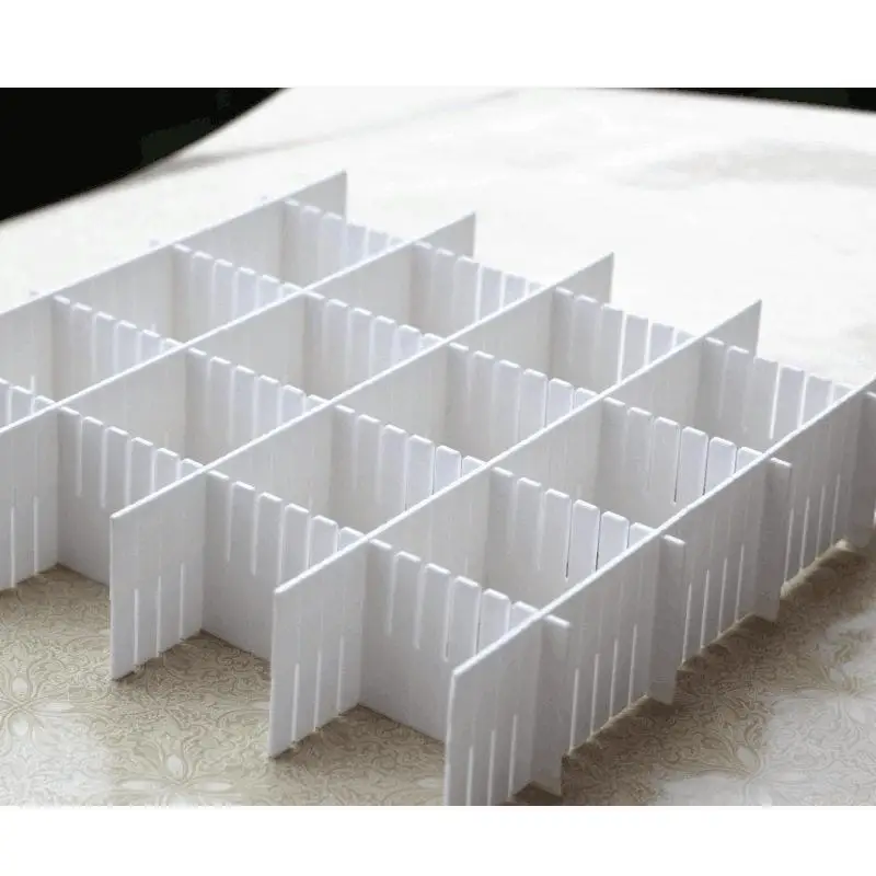 Drawer Organizer Partition PVC Kitchen Office Supply Closet Heightened Divider Box Grid Free Combination Storage Separator