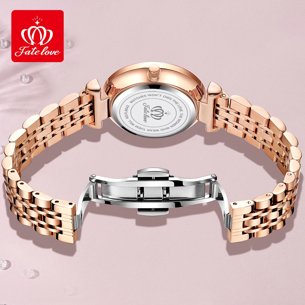 Женские кварцевые часы 6642 в минималистичном стиле