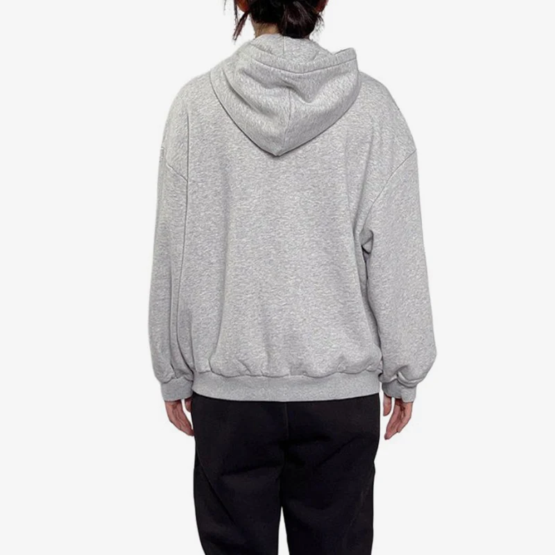 Puma genuine hooded jacket new women's light gray solid color jacket jacket 636312-04