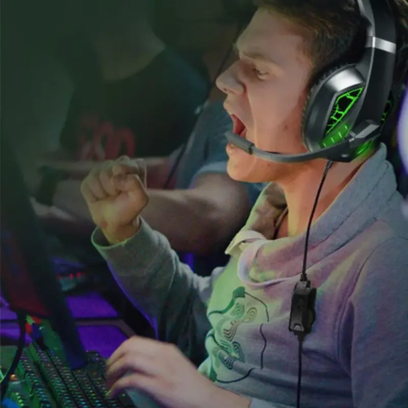 Stand 3.5mm PC Computer 7100 Headphone Microphone Gaming Headset Wired 7100 Game Earphones and Headphone manufacturer