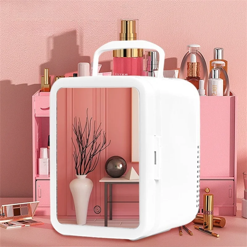 

4л энергосберегающий холодильник двойного назначения для дома и автомобиля, энергосберегающий льдогенератор для косметики и косметических масок