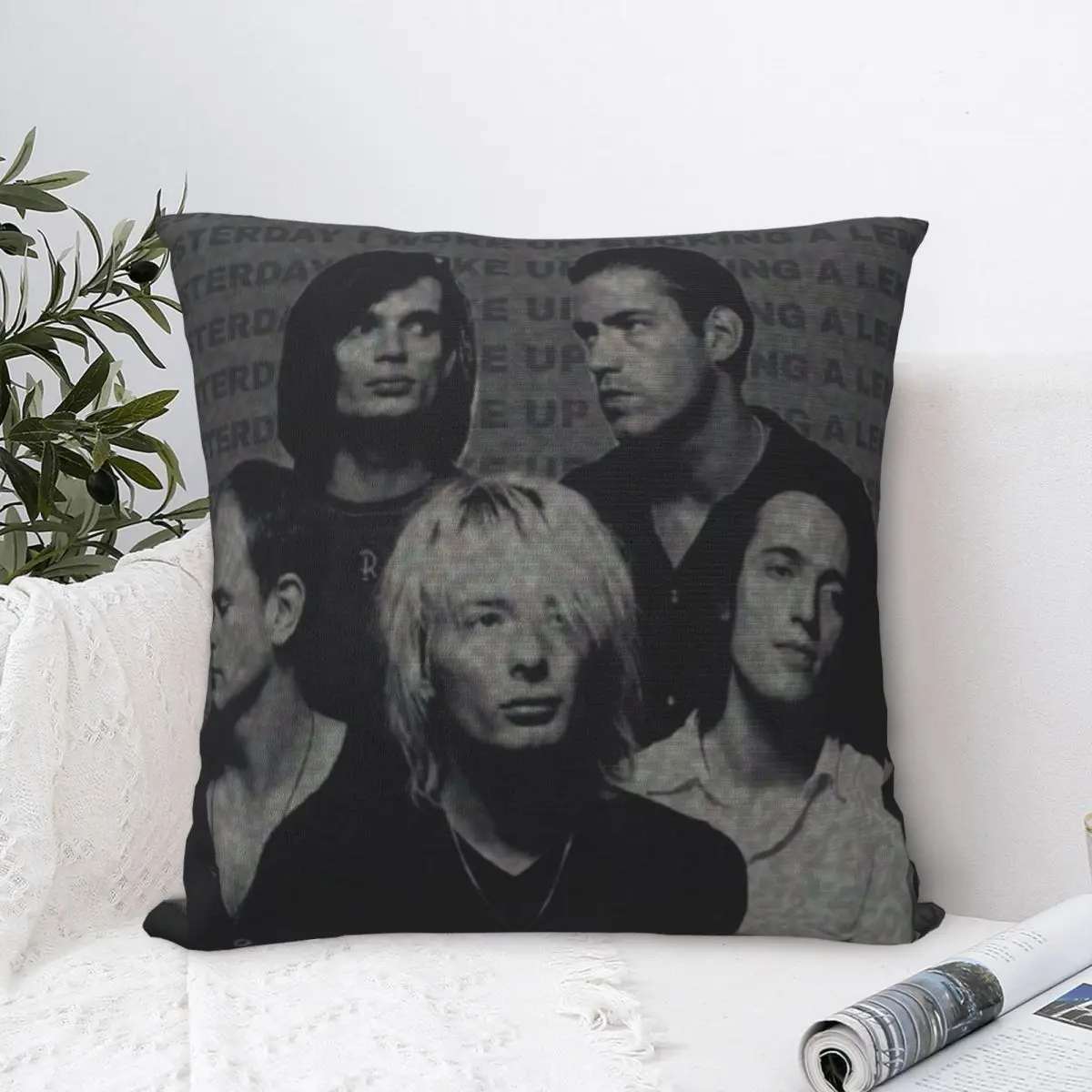 Radioheaded rock Metal Band Pillowcases Product Polyester Cushion Cover Throw Pillow Case Cover Seat Square 18
